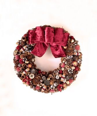 ＜Atelier Maison Deco＞＜Ｌｅ　Ｃｈｉｃ　Ｓｔｙｌｅ＞赤りんごのリース